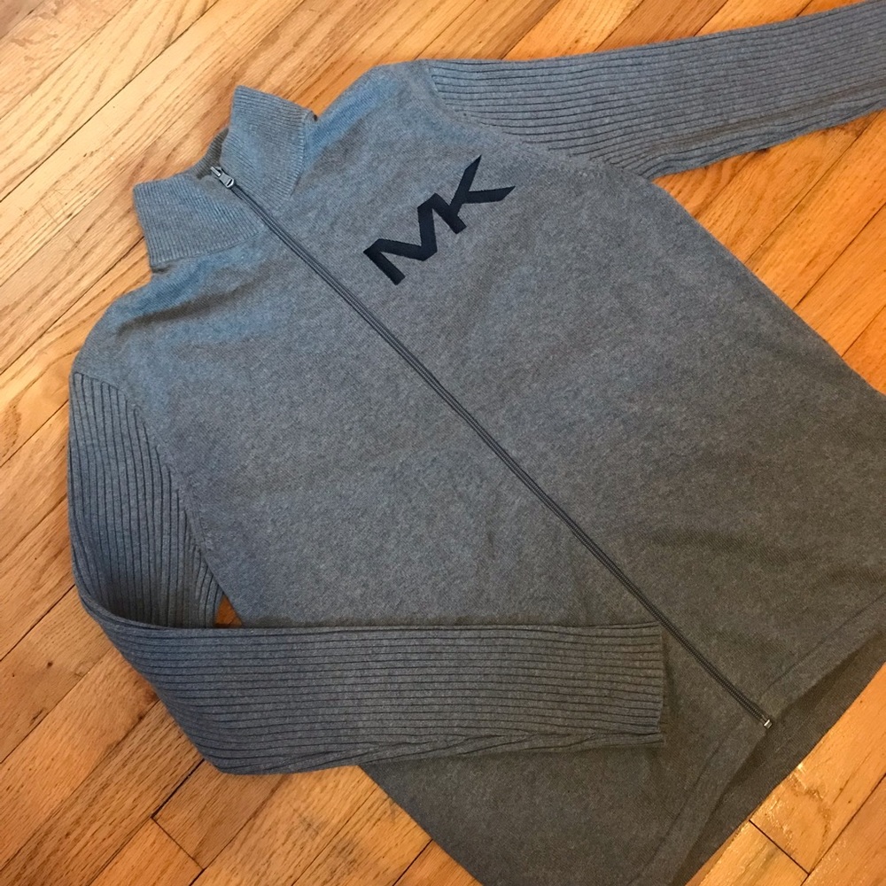 Michael Kors Men Medium Grey Turtleneck Sweater